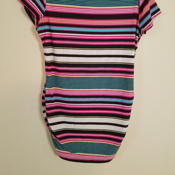 Bobbie Brooks Multi-colored Striped top sz L - Picture 5 of 5